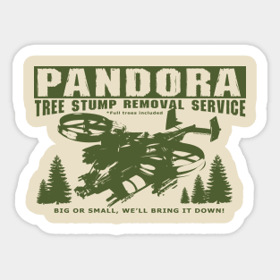 Pandora Tree stump removal service Sticker